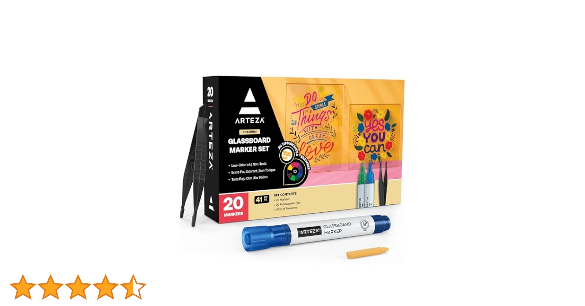 ✨一点限り✨ARTEZA 10色 ガラスボードマーカー Amazon.co.jp: ARTEZA ガラスボードマーカー、ホワイトボード